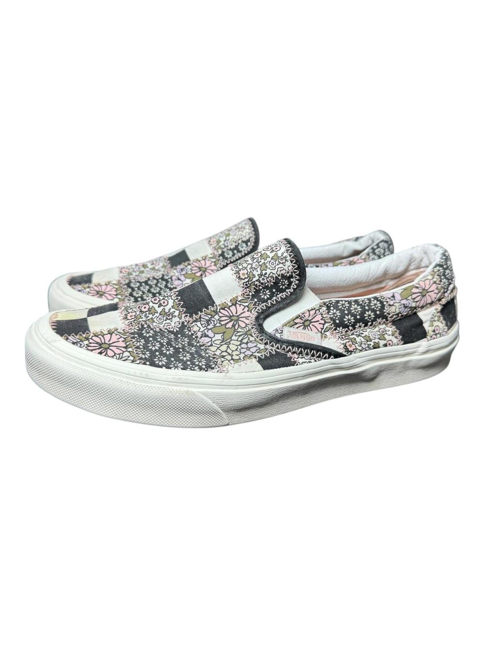 Adult Vans Patchwork Floral Skate Shoes Low Top Sneakers M Sz 7 / W Sz 8.5